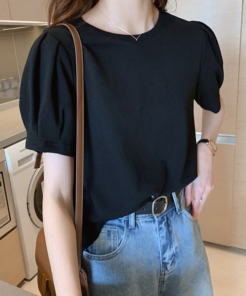 Miniministore(ミニミニストア)の「Tシャツ レディーストップス 半袖(Tシャツ/カットソー・レディース・ブラック/ホワイト・M)」の1枚目の写真
