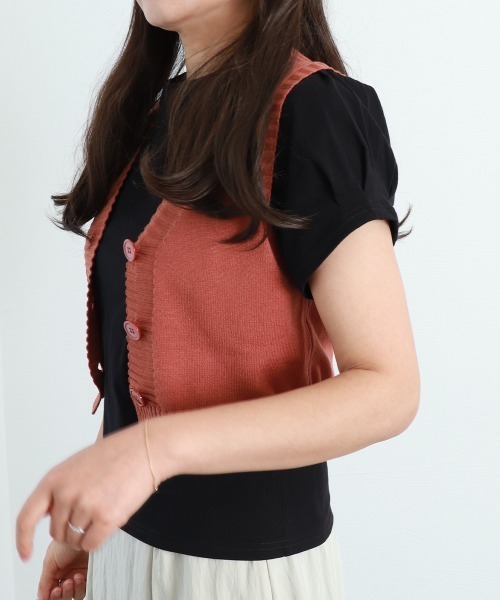 Miniministore(ミニミニストア)の「Tシャツ レディーストップス 半袖(Tシャツ/カットソー・レディース・ブラック/ホワイト・M)」の4枚目の写真