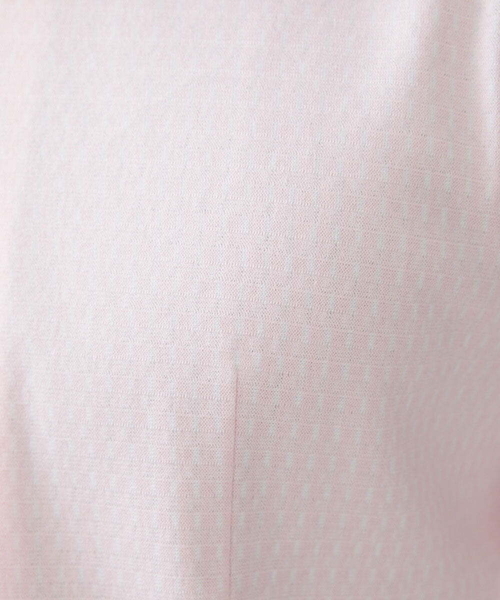 MICHEL KLEIN HOMME (ミッシェルクランオム)の「《日本製》立体柄ストレッチラッセル七分袖シャツ(シャツ/ブラウス・メンズ・ライトグレー/ネイビー/ピンク・MEDIUM/LARGE/X-LARGE)」の8枚目の写真