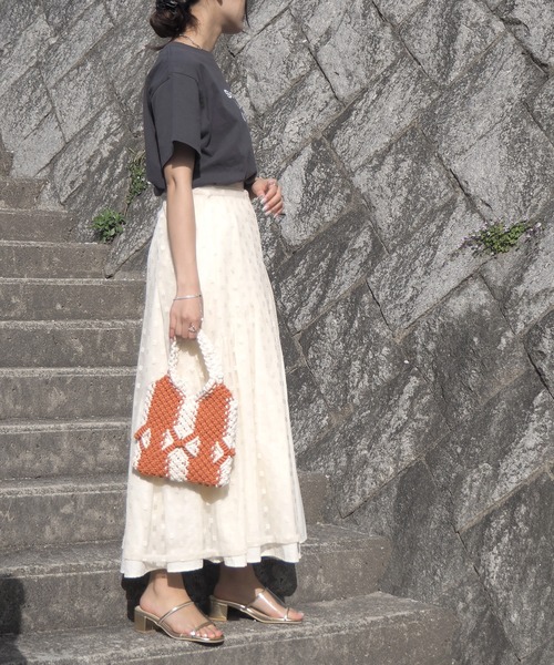 minia(ミニア)の「マクラメミニトート(ハンドバッグ・レディース・グリーン/オレンジ/ネイビー・FREE)」の21枚目の写真