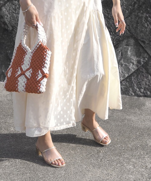 minia(ミニア)の「マクラメミニトート(ハンドバッグ・レディース・グリーン/オレンジ/ネイビー・FREE)」の22枚目の写真