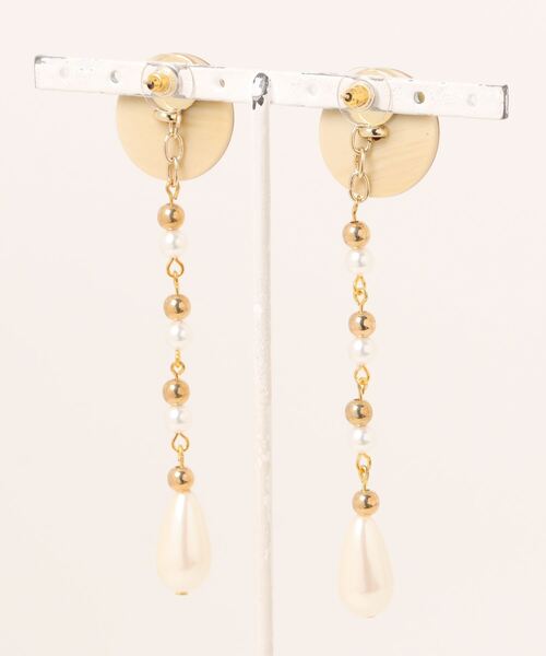 tone（トーン）の「【Astyle】アンティークボタン×パールピアス(MA)（ピアス（両耳用）・レディース・ゴールド・FREE）」の3枚目の写真