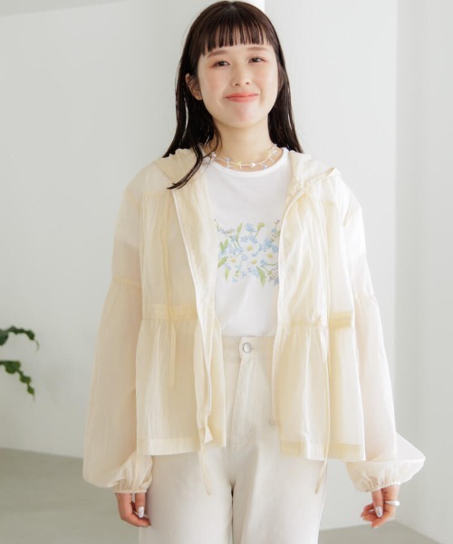 flower（フラワー）の「ペインティングフラワーティーズ（Tシャツ/カットソー・レディース・ホワイト・FREE）」の6枚目の写真