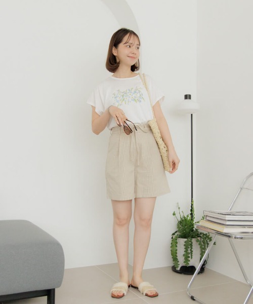 flower（フラワー）の「ペインティングフラワーティーズ（Tシャツ/カットソー・レディース・ホワイト・FREE）」の8枚目の写真