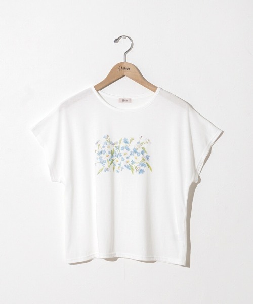 flower（フラワー）の「ペインティングフラワーティーズ（Tシャツ/カットソー・レディース・ホワイト・FREE）」の13枚目の写真