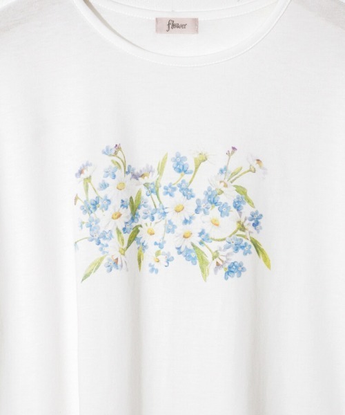 flower（フラワー）の「ペインティングフラワーティーズ（Tシャツ/カットソー・レディース・ホワイト・FREE）」の15枚目の写真