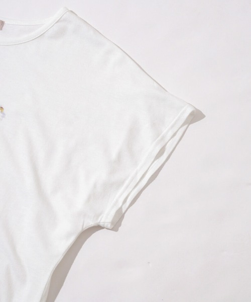 flower（フラワー）の「ペインティングフラワーティーズ（Tシャツ/カットソー・レディース・ホワイト・FREE）」の18枚目の写真