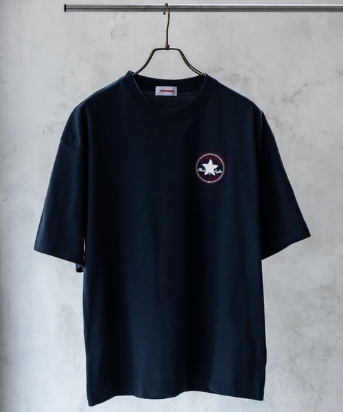 CONVERSE(コンバース)の「CONVERSE COOLMAX ワンポイント刺繍Tee(Tシャツ/カットソー・メンズ・グレー/ブラック/ネイビー/ホワイト・M/L/XL)」の4枚目の写真