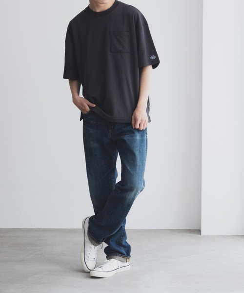 DISCUS（ディスカス）の「DISCUS-COOLMAX冷感Tシャツ（Tシャツ/カットソー・メンズ・ホワイト/グレー/ブラック/ブルーグリーン/チャコールグレー/ベージュ/ネイビー/ピンク・M/L/XL）」の19枚目の写真