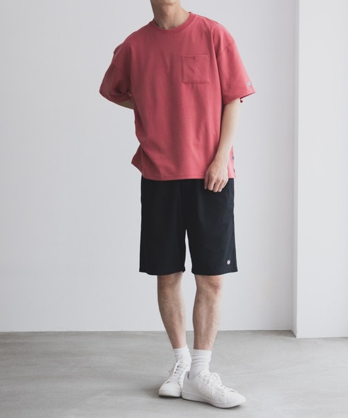DISCUS（ディスカス）の「DISCUS-COOLMAX冷感Tシャツ（Tシャツ/カットソー・メンズ・ホワイト/グレー/ブラック/ブルーグリーン/チャコールグレー/ベージュ/ネイビー/ピンク・M/L/XL）」の20枚目の写真