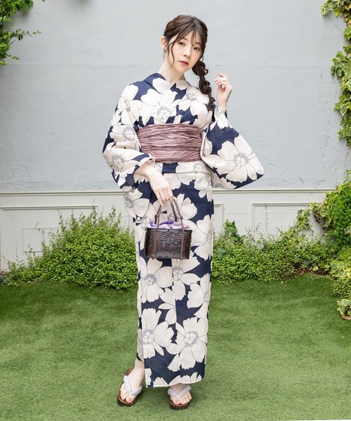 Honeys(ハニーズ)の「兵児帯のみ(浴衣)(浴衣・レディース・マスタード/ローズ系/ボルドー/ライトブラウン・F)」の8枚目の写真