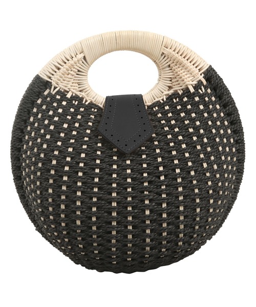 KOBE LETTUCE（コウベレタス）の「サークルカゴバッグ（ハンドバッグ・レディース・キャメル/ブラック・F）」の12枚目の写真