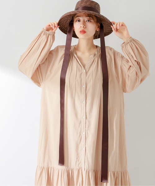 URBAN RESEARCH Sonny Label(アーバンリサーチサニーレーベル)の「エアリーコットンシフリーボイルワンピース(ワンピース・レディース・ブルー/ベージュ/ブラック・FREE)」の12枚目の写真