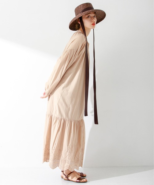 URBAN RESEARCH Sonny Label(アーバンリサーチサニーレーベル)の「エアリーコットンシフリーボイルワンピース(ワンピース・レディース・ブルー/ベージュ/ブラック・FREE)」の18枚目の写真