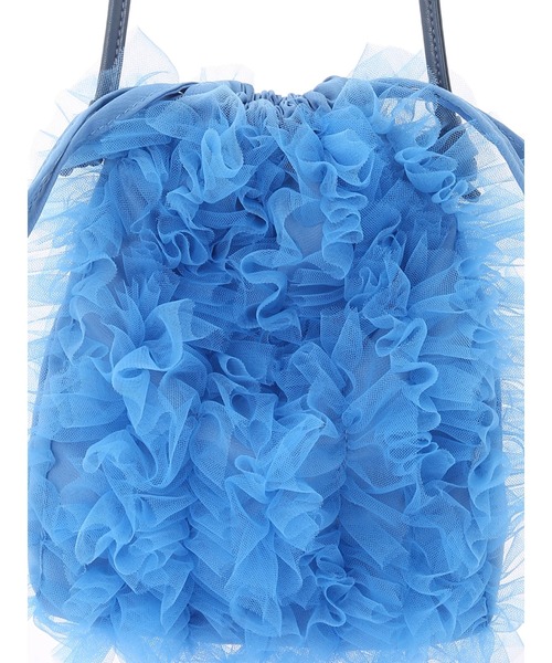 earth music&ecology(アースミュージックアンドエコロジー)の「チュールフリルミニショルダーバッグ(ショルダーバッグ・レディース・ブラック/アイボリー/ブルー・FREE)」の14枚目の写真