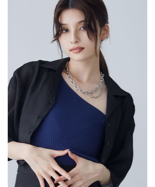 MURUA（ムルーア）の「ワイドチェーンネックレス（ネックレス・レディース・シルバー/ゴールド・FREE）」の3枚目の写真