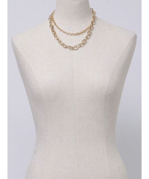 MURUA（ムルーア）の「ワイドチェーンネックレス（ネックレス・レディース・シルバー/ゴールド・FREE）」の13枚目の写真