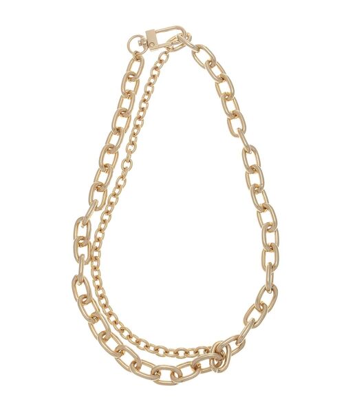 MURUA（ムルーア）の「ワイドチェーンネックレス（ネックレス・レディース・シルバー/ゴールド・FREE）」の7枚目の写真