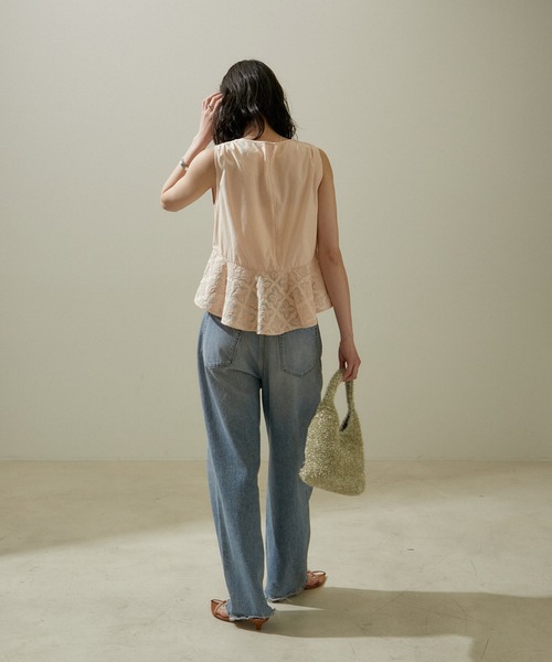 SALON adam et rope'（サロン アダム エ ロペ）の「ラメワンハンドルミニバッグ（ハンドバッグ・レディース・シルバー/ライトグリーン/ゴールド・FREE）」の9枚目の写真