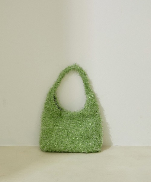 SALON adam et rope'（サロン アダム エ ロペ）の「ラメワンハンドルミニバッグ（ハンドバッグ・レディース・シルバー/ライトグリーン/ゴールド・FREE）」の13枚目の写真