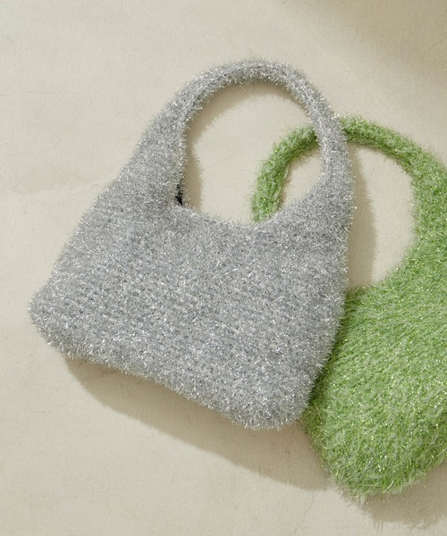 SALON adam et rope'（サロン アダム エ ロペ）の「ラメワンハンドルミニバッグ（ハンドバッグ・レディース・シルバー/ライトグリーン/ゴールド・FREE）」の15枚目の写真