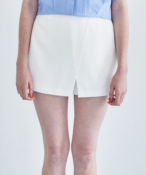 REDYAZEL（レディアゼル）の「【セットアップ着用可能】ラメストライプラップミニスカパン（その他パンツ・レディース・サックスブルー/ミント/グレー/オフホワイト・FREE）」の5枚目の写真