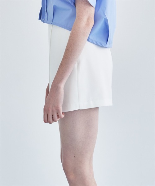 REDYAZEL（レディアゼル）の「【セットアップ着用可能】ラメストライプラップミニスカパン（その他パンツ・レディース・サックスブルー/ミント/グレー/オフホワイト・FREE）」の7枚目の写真