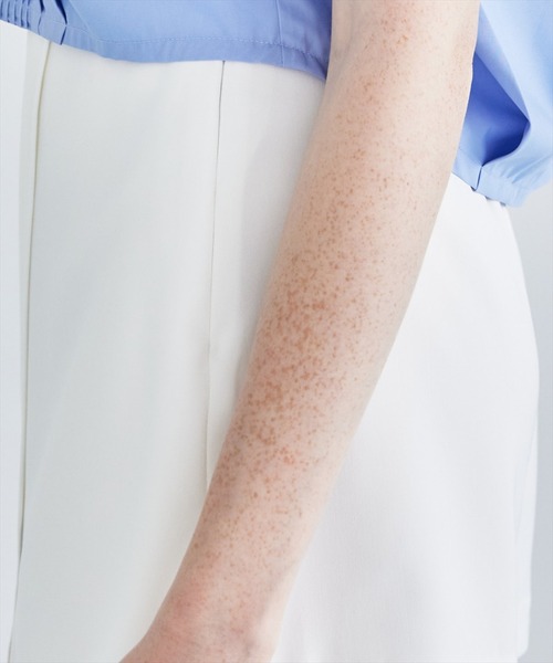 REDYAZEL（レディアゼル）の「【セットアップ着用可能】ラメストライプラップミニスカパン（その他パンツ・レディース・サックスブルー/ミント/グレー/オフホワイト・FREE）」の10枚目の写真