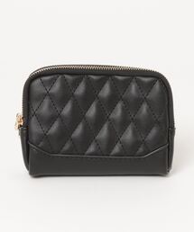 HIKA（ヒカ）の「【HIKA】キルトフェイクレザーポーチ（ポーチ）」