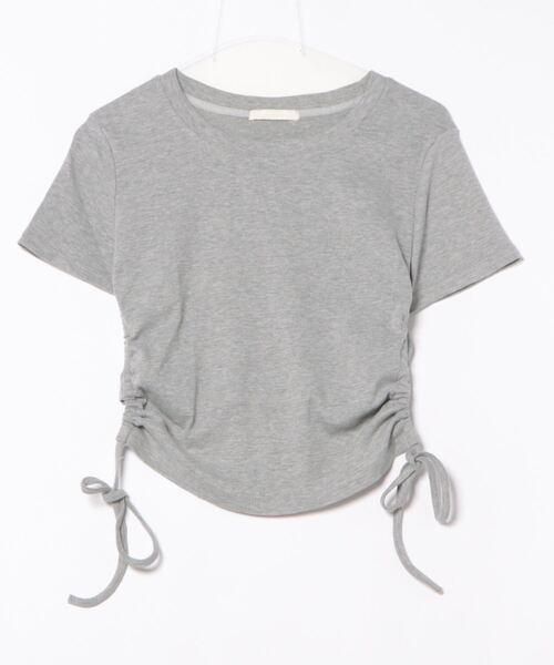 frunco(フランコ)の「ワッフルクロップドTシャツ(Tシャツ/カットソー・レディース・グレー/ブルー/ブラック/ホワイト・MEDIUM)」の8枚目の写真