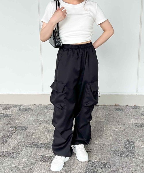 frunco(フランコ)の「ワッフルクロップドTシャツ(Tシャツ/カットソー・レディース・グレー/ブルー/ブラック/ホワイト・MEDIUM)」の19枚目の写真