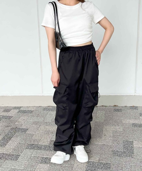 frunco(フランコ)の「ワッフルクロップドTシャツ(Tシャツ/カットソー・レディース・グレー/ブルー/ブラック/ホワイト・MEDIUM)」の20枚目の写真