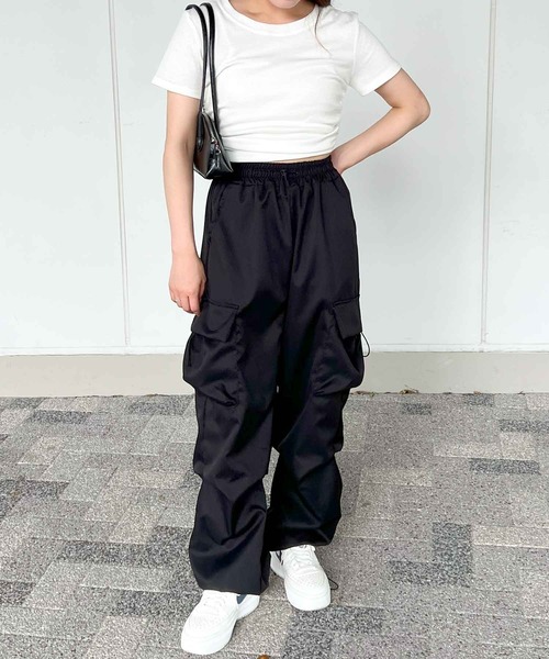 frunco(フランコ)の「ワッフルクロップドTシャツ(Tシャツ/カットソー・レディース・グレー/ブルー/ブラック/ホワイト・MEDIUM)」の21枚目の写真