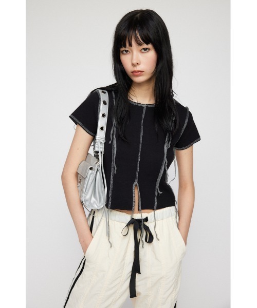 LAGUA GEM(ラグアジェム)の「THREAD DROOP トップス(Tシャツ/カットソー・レディース・ブラック/ネイビー/グレー/ブラウン・FREE)」の21枚目の写真