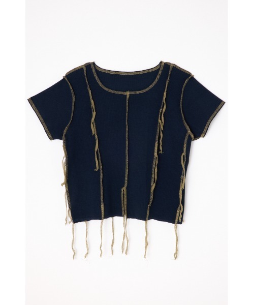 LAGUA GEM(ラグアジェム)の「THREAD DROOP トップス(Tシャツ/カットソー・レディース・ブラック/ネイビー/グレー/ブラウン・FREE)」の19枚目の写真