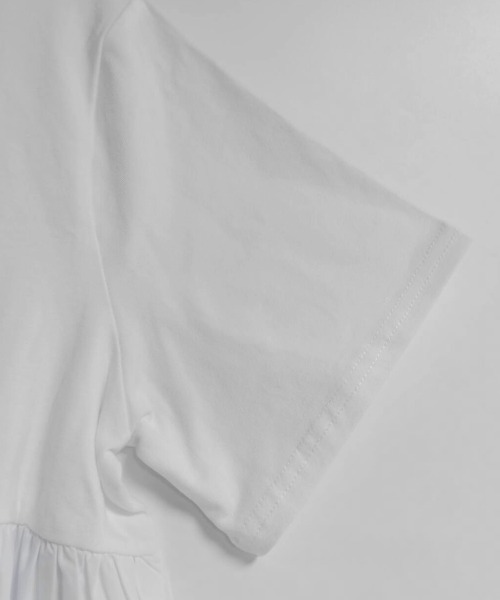 Doux Belle(ドゥーベル)の「コットンチュニックトップス(Tシャツ/カットソー・レディース・ブラック/ホワイト・MEDIUM/LARGE/X-LARGE)」の6枚目の写真