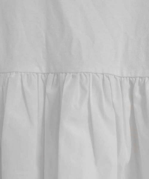 Doux Belle(ドゥーベル)の「コットンチュニックトップス(Tシャツ/カットソー・レディース・ブラック/ホワイト・MEDIUM/LARGE/X-LARGE)」の5枚目の写真
