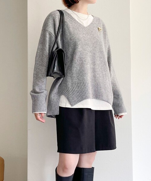 週末限定セール☆DÉPAREILLÉ WOOL ニット UNISEX》Botanical Jacquard Prime-Over Crew Neck Knit Pullover