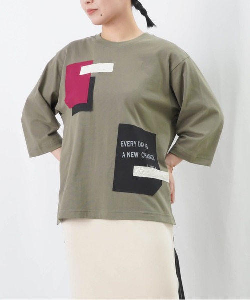 tシャツ LC/LLL パッチワークロゴTシャツ レディース LUCA/LADY LUCK LUCA（ルカ/レディラックルカ）の「LC/LLL