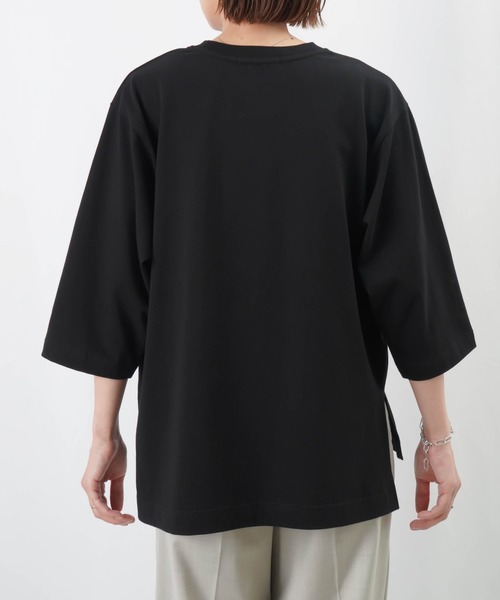 LUCA/LADY LUCK LUCA（ルカ/レディラックルカ）の「LC/LLL パッチワークロゴTシャツ / MIXパッチワークTシャツ（Tシャツ/カットソー・レディース・オフホワイト/ブラック/カーキ・FREE）」の20枚目の写真