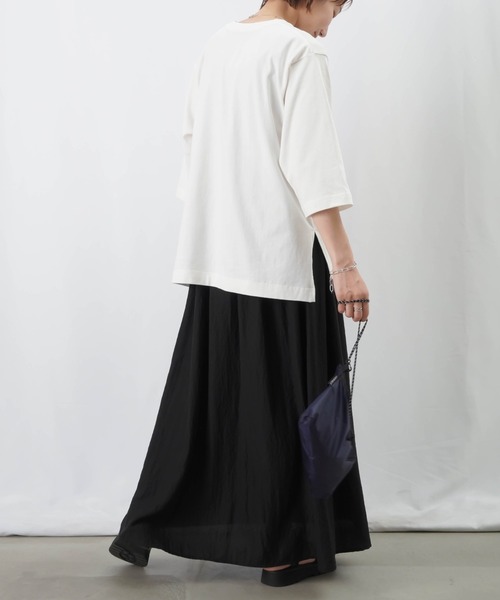 LUCA/LADY LUCK LUCA（ルカ/レディラックルカ）の「LC/LLL パッチワークロゴTシャツ / MIXパッチワークTシャツ（Tシャツ/カットソー・レディース・オフホワイト/ブラック/カーキ・FREE）」の18枚目の写真