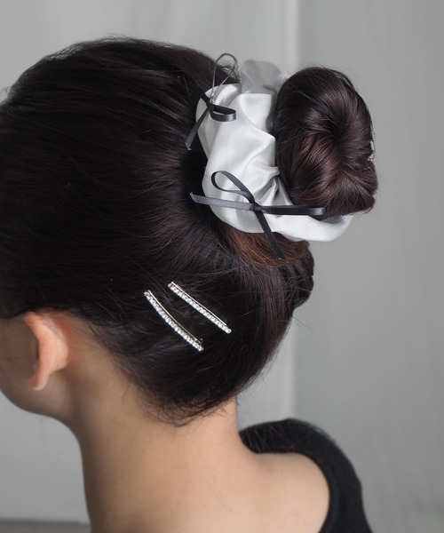 minia(ミニア)の「メニーリボンシュシュ(シュシュ・レディース・シルバー/ブラック・FREE)」の9枚目の写真