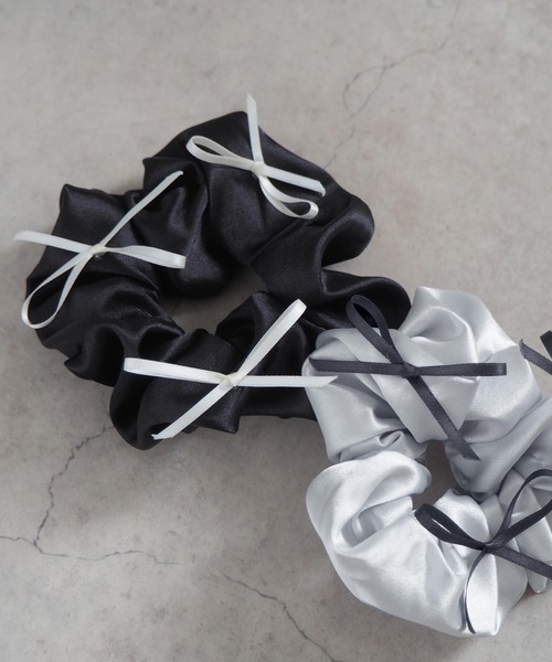 minia(ミニア)の「メニーリボンシュシュ(シュシュ・レディース・シルバー/ブラック・FREE)」の8枚目の写真