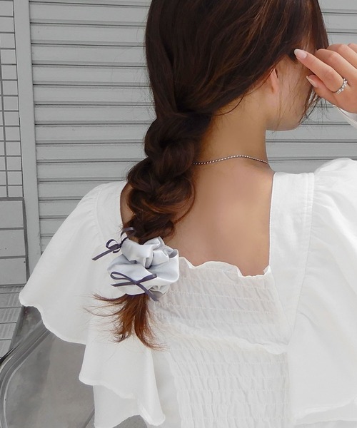 minia(ミニア)の「メニーリボンシュシュ(シュシュ・レディース・シルバー/ブラック・FREE)」の18枚目の写真