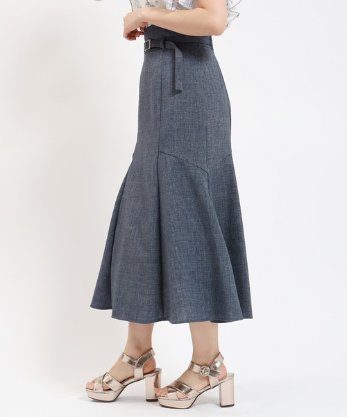 ASTORIA ODIER（アストリアオディール）の「ベルト付きペプラムロングスカート（スカート・レディース・レッド/ライトグレー/チャコールグレー・LARGE/MEDIUM/SMALL）」の20枚目の写真