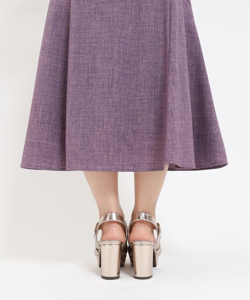 ASTORIA ODIER（アストリアオディール）の「ベルト付きペプラムロングスカート（スカート・レディース・レッド/ライトグレー/チャコールグレー・LARGE/MEDIUM/SMALL）」の14枚目の写真