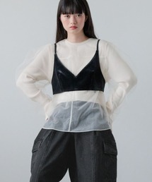 yuw | ベロアビスチェ　140061(ベスト)