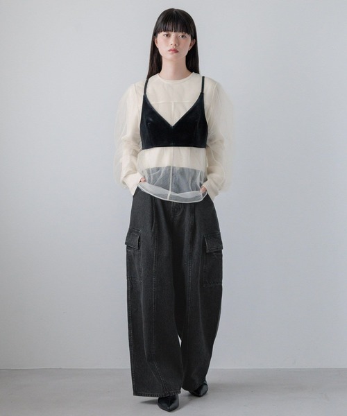 セール】ベロアビスチェ 140061（ベスト）｜yuw（ユウ）のファッション