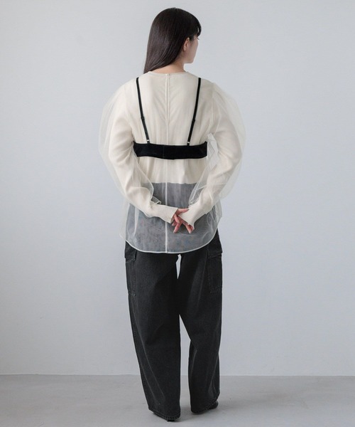 yuw（ユウ）の「ベロアビスチェ　140061（ベスト・レディース・ネイビー/ブラック・FREE）」の13枚目の写真