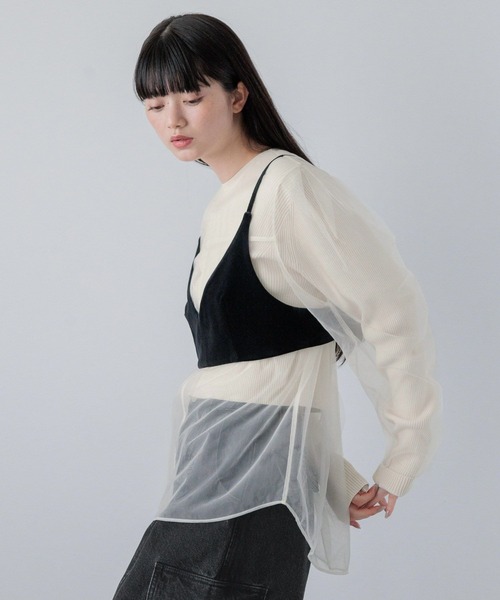 yuw（ユウ）の「ベロアビスチェ　140061（ベスト・レディース・ネイビー/ブラック・FREE）」の15枚目の写真